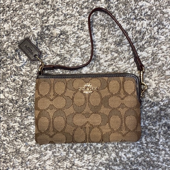 Coach Handbags - Brown Coach Wristlet